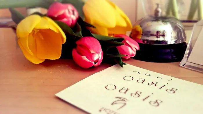 Lobby Flowers Hotel Card